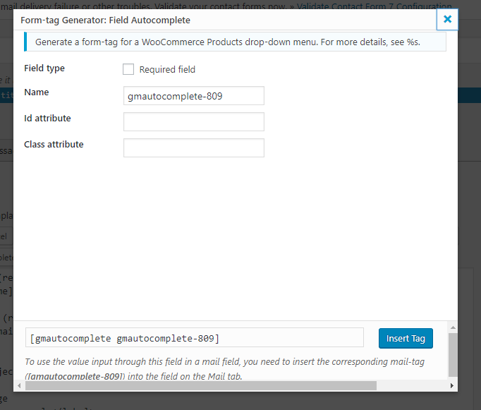 Autocomplete Location field Contact Form 7