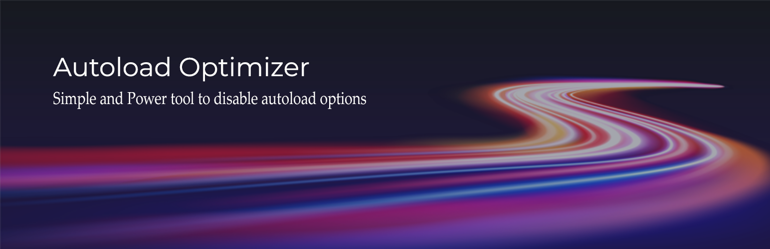 WordPress 外掛 Autoload Optimizer 的封面圖片。