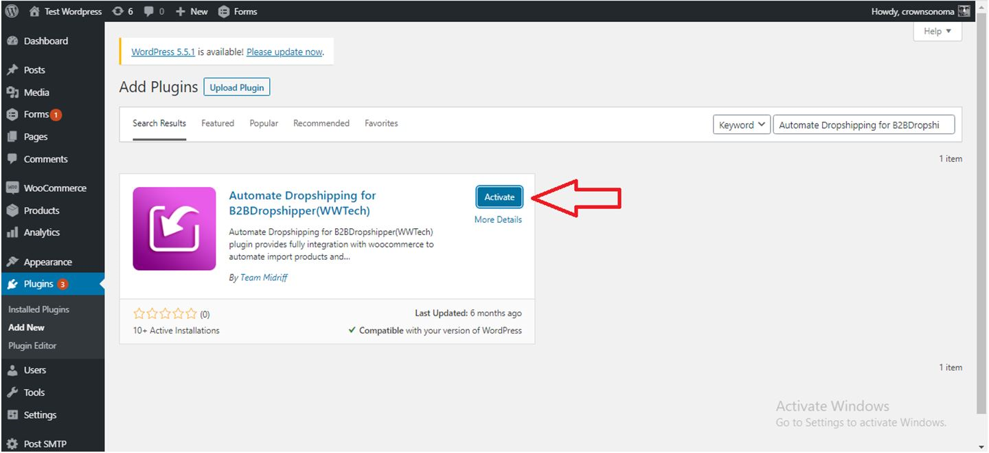 Activate the plugin through the ‘Plugins’ screen in WordPress.