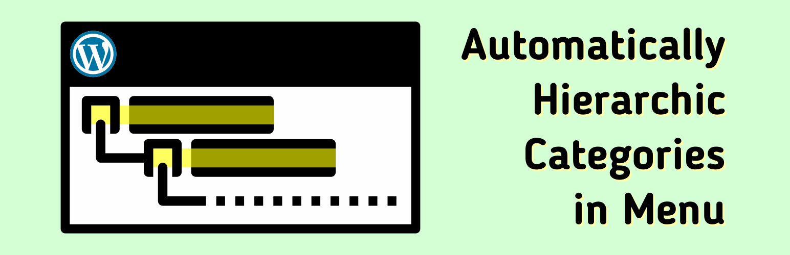 WordPress 外掛 Automatically Hierarchic Categories in Menu 的封面圖片。