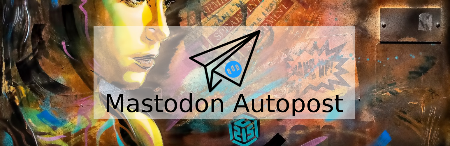 WordPress 外掛 Mastodon Autopost 的封面圖片。