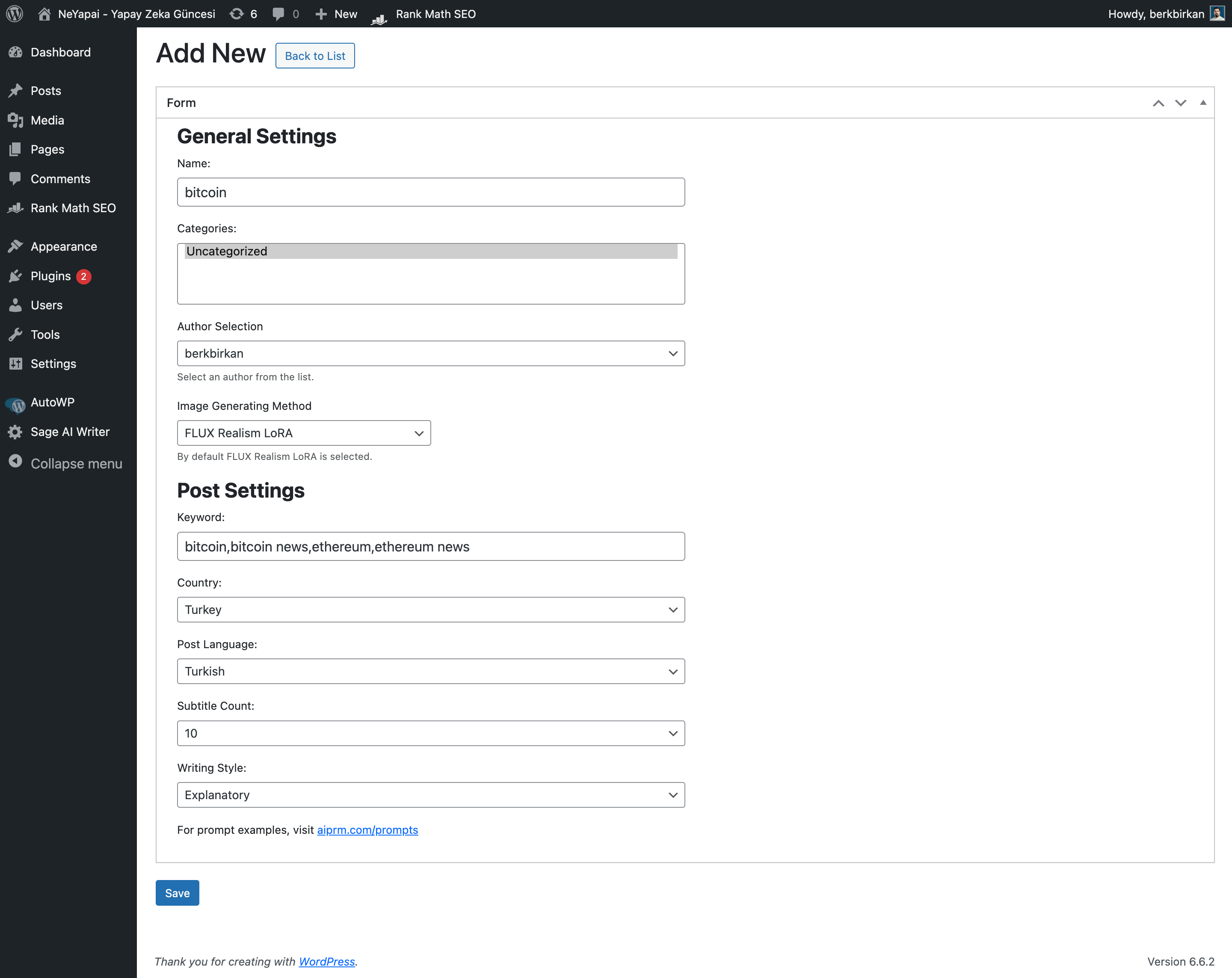 AutoWP – AI Content Writer & Rewriter