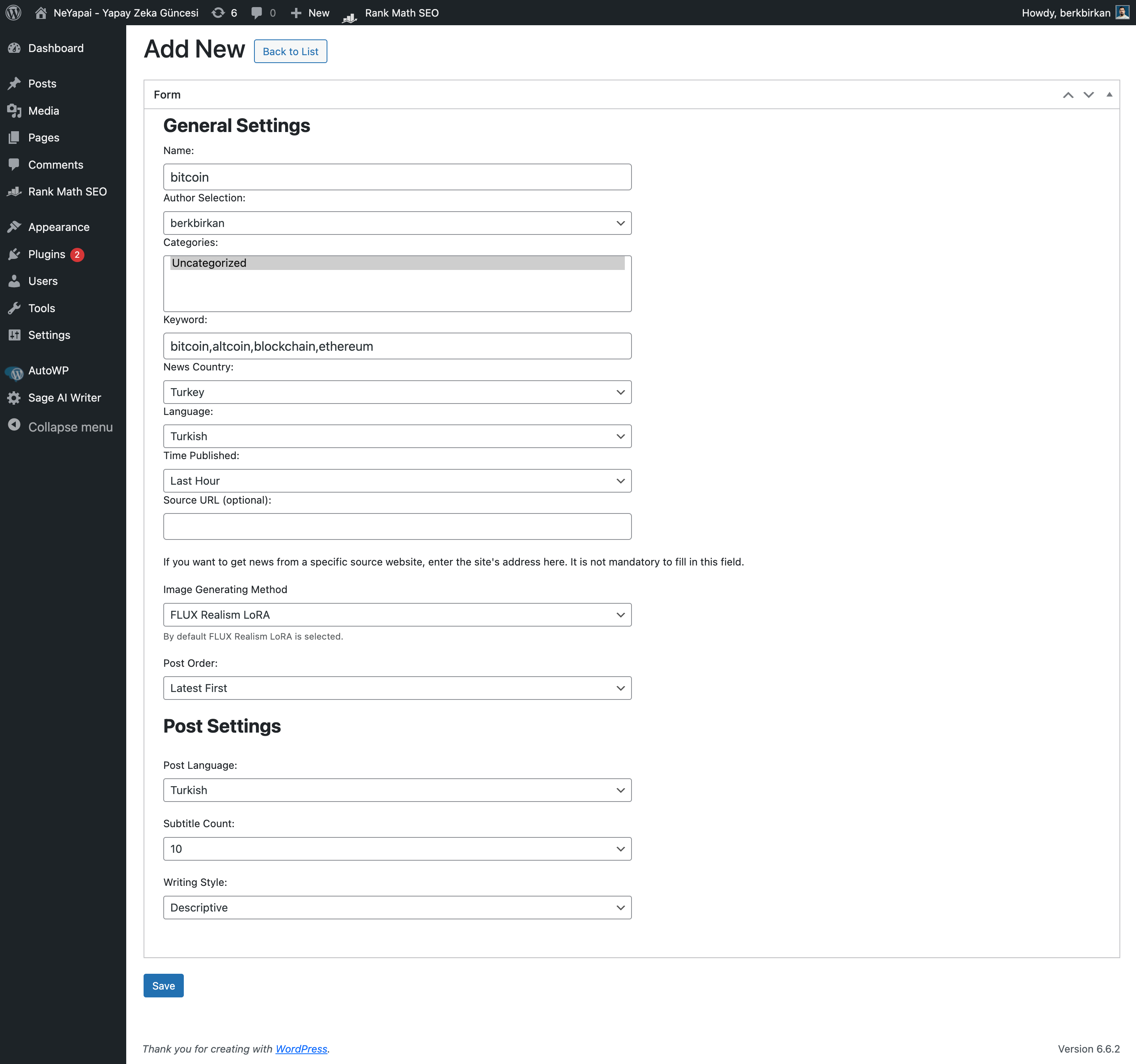 AutoWP – AI Content Writer & Rewriter