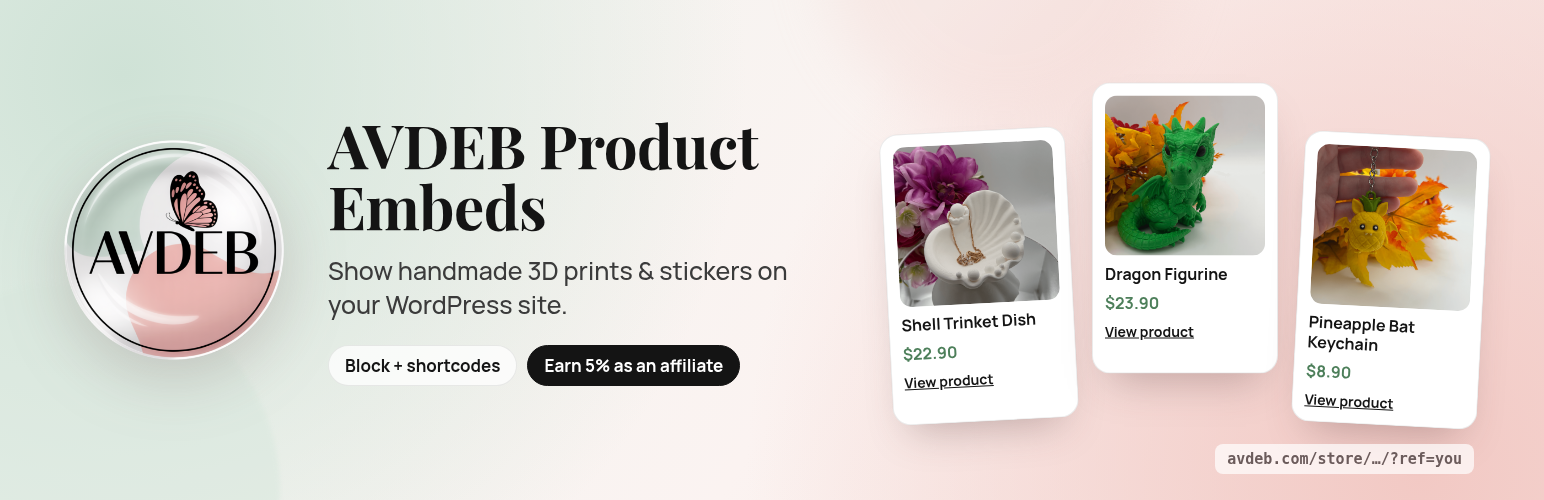 AVDEB Product Embeds