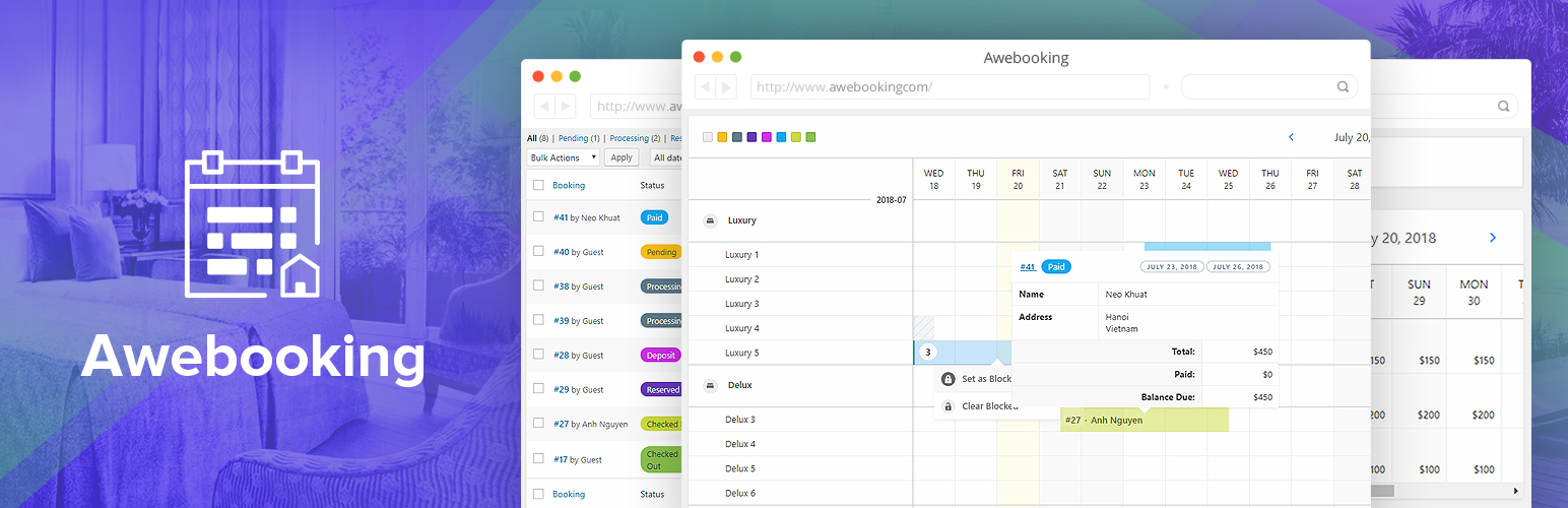 AweBooking – Hotel Booking System