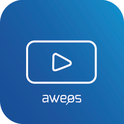 AWEOS YouTube load per click logo
