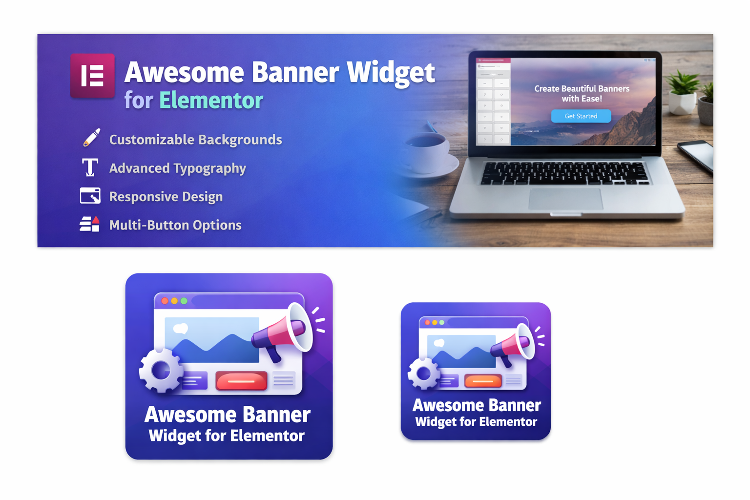 Awesome Banner Widget for Elementor