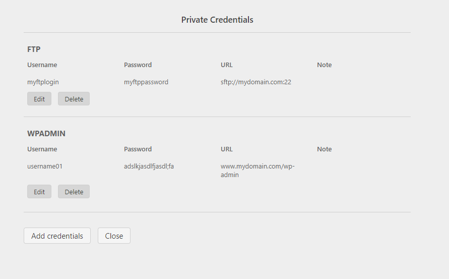 Premium Addon: Private Credentials help protect your customers confidential information