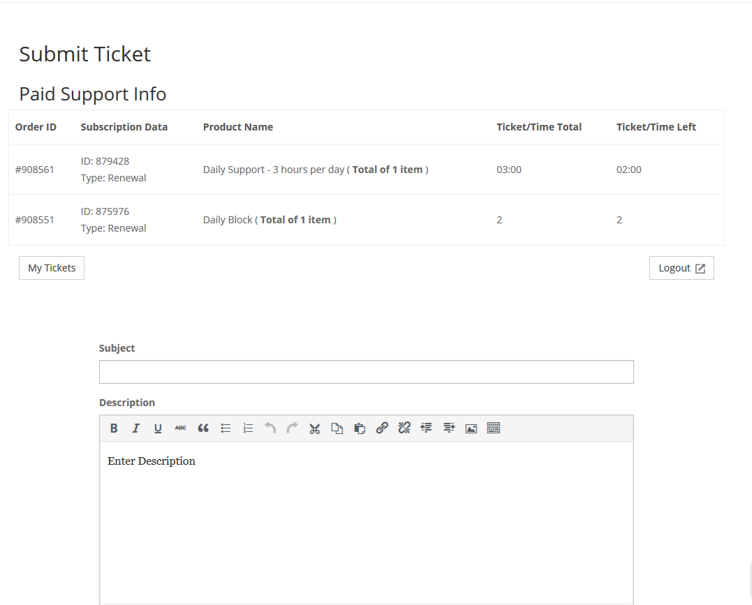 Premium Addon: Paid Support - get paid for your tickets via subscriptions or one-time payments