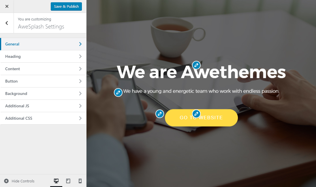 AweSplash &#8211; Just Splash Page