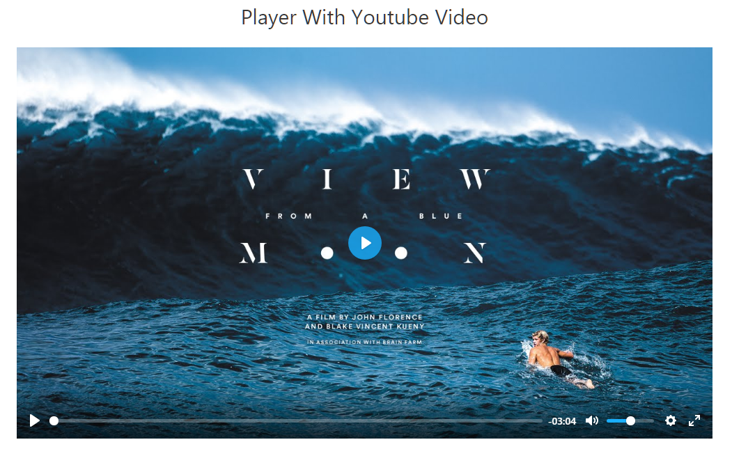 YouTube Video Player - Playing YouTube videos with custom controls