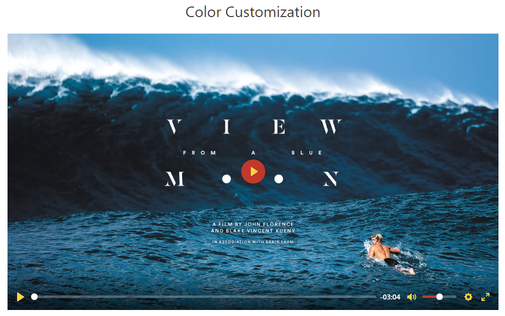 Video Color Customization - Customizing player colors to match your brand