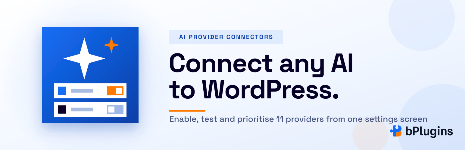 WordPress 外掛 AI Provider Connectors 的封面圖片