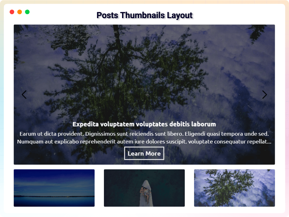 Post Thumbnails Layout