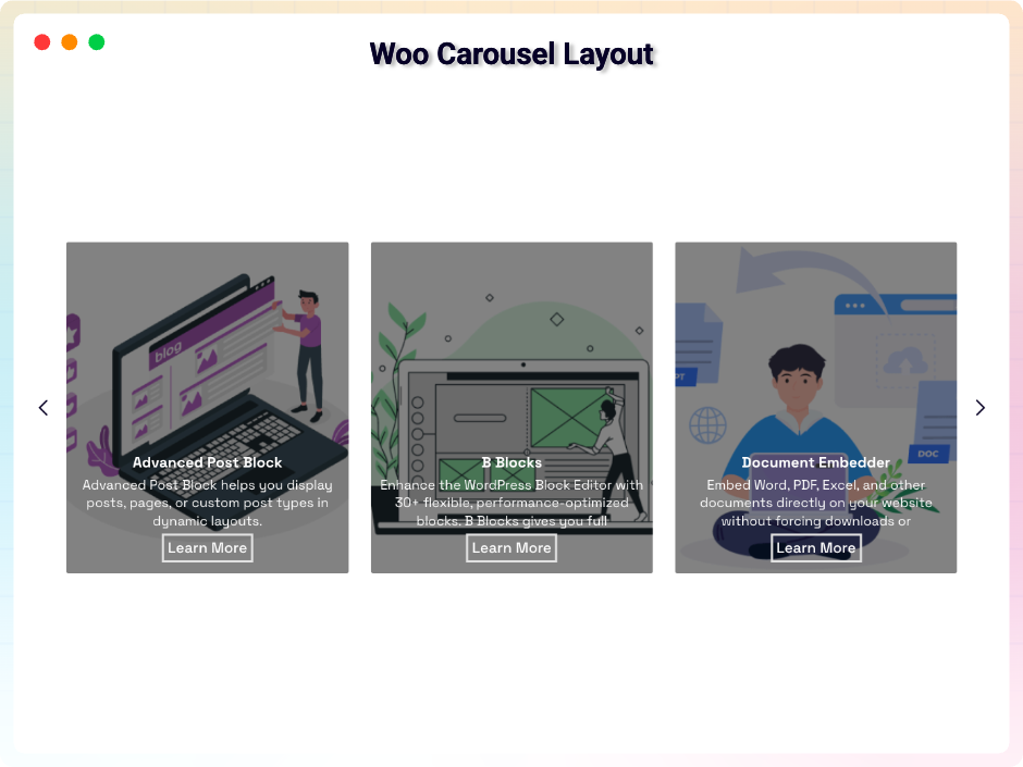 Woo Carousel Layout