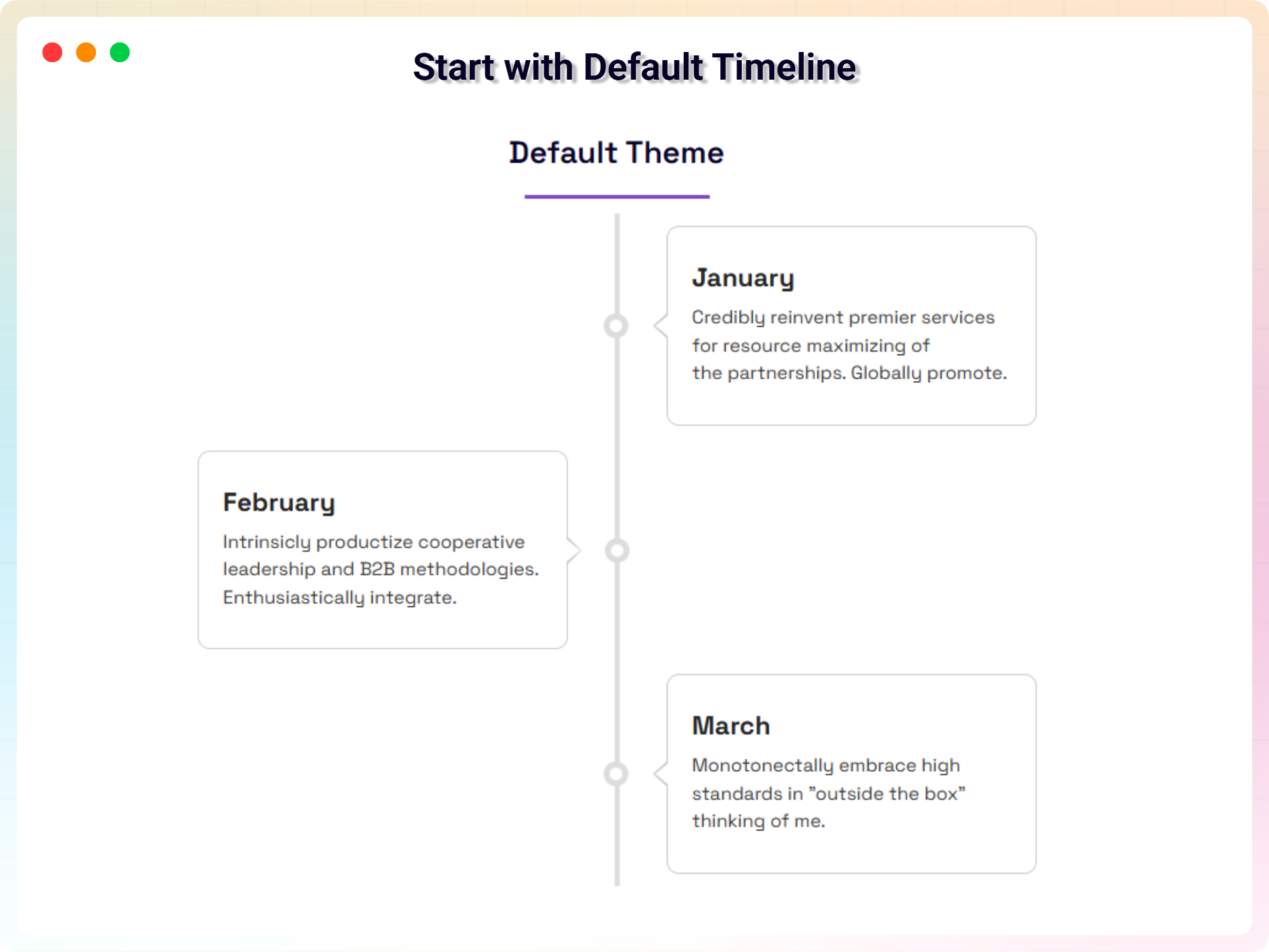 Default Timeline