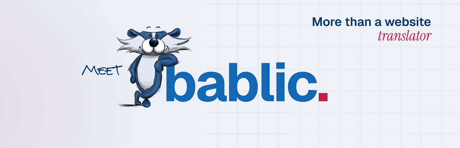 WordPress 外掛 Bablic Website Translation 的封面圖片