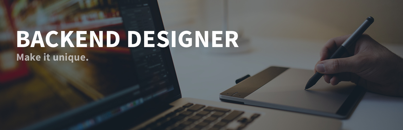 WordPress 外掛 Backend Designer 的封面圖片。