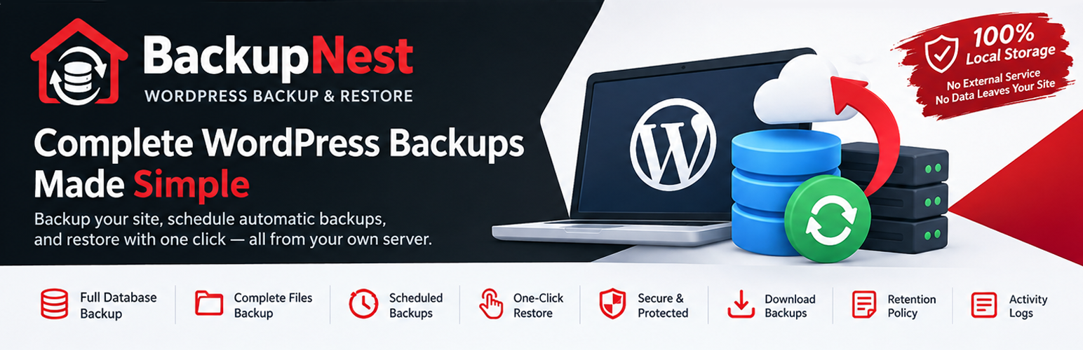 BackupNest – Backup &amp; Restore