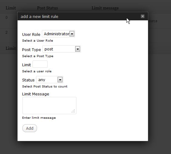 <p>add/edit limit rule panel</p>