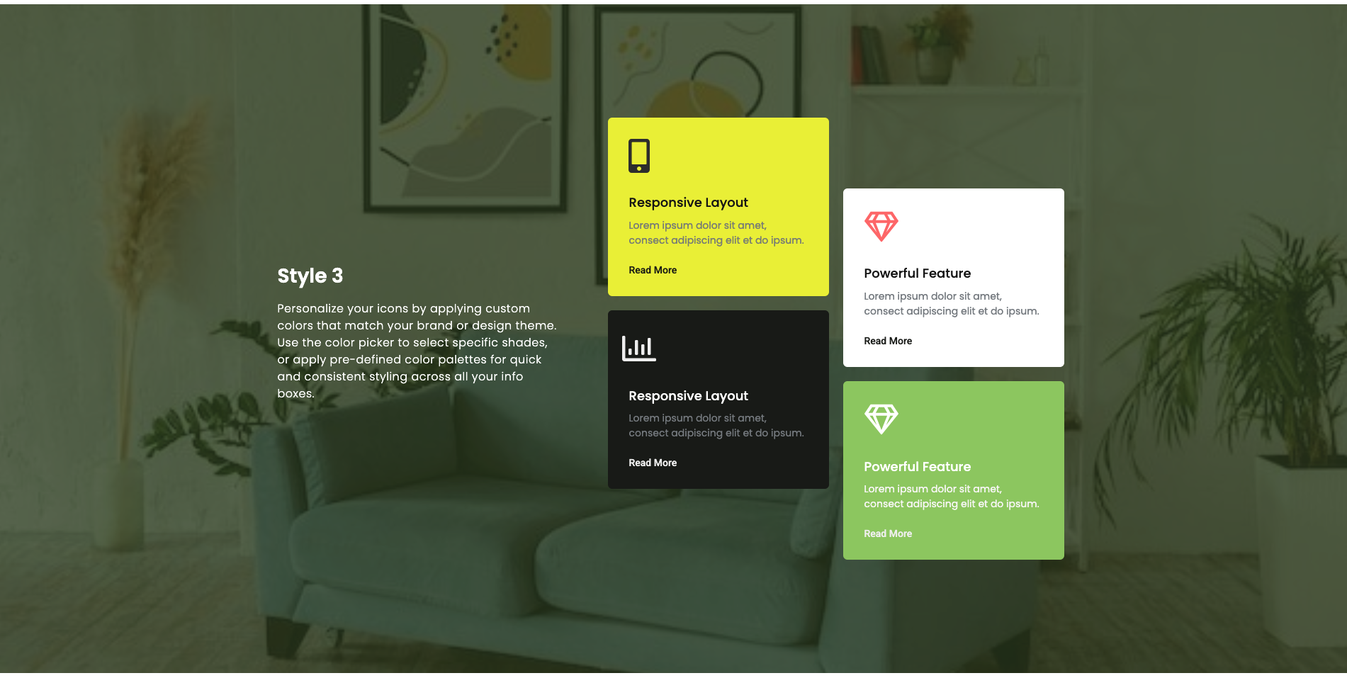 Info card widget