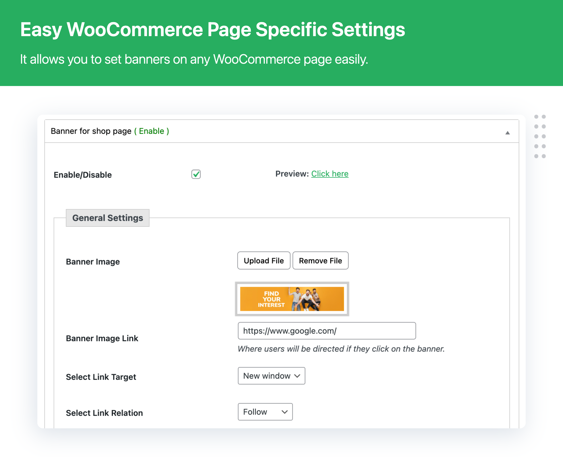 Banner Management For WooCommerce