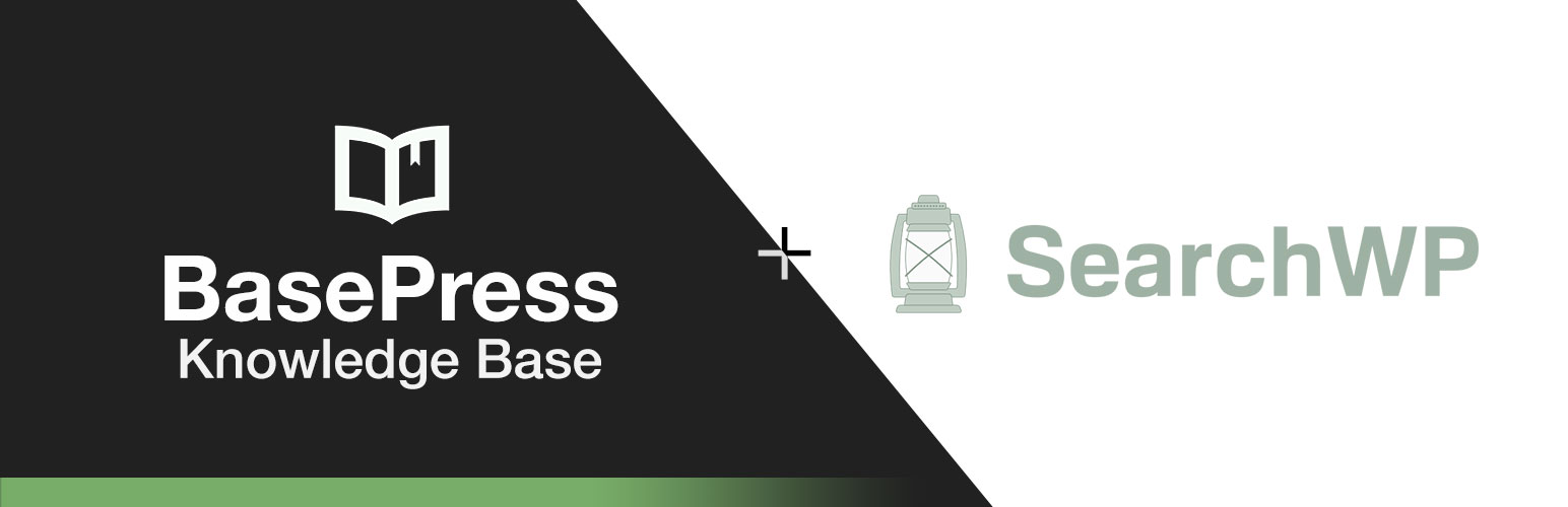 WordPress 外掛 BasePress Knowledge Base + SearchWP Integration 的封面圖片。