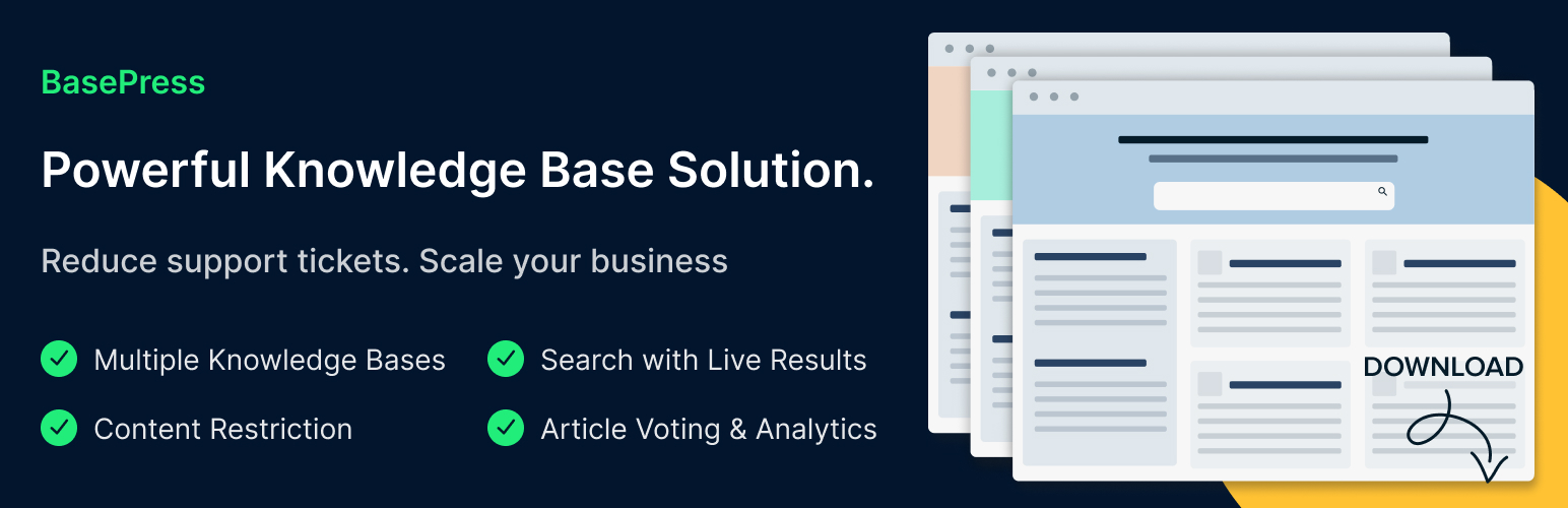 Knowledge Base documentation & wiki plugin – BasePress Docs