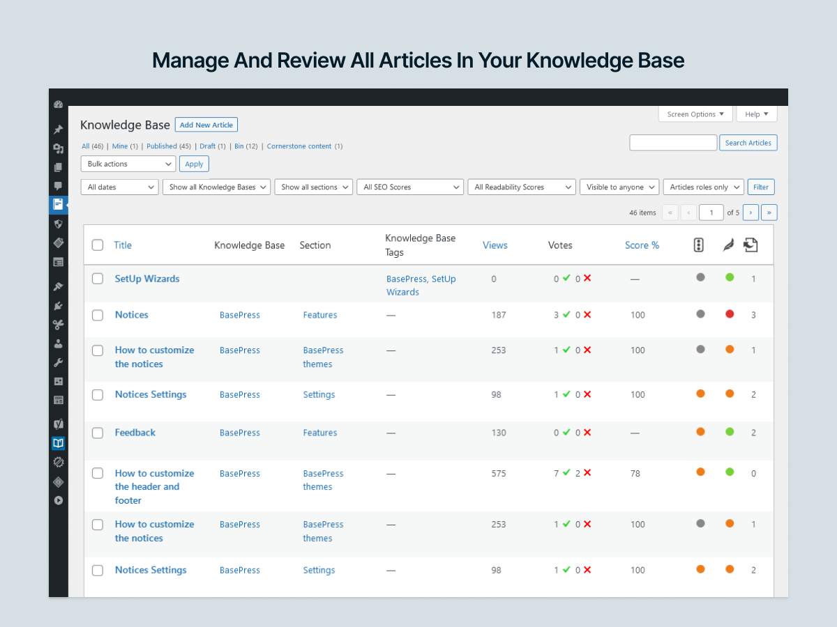 Easy to use admin tools