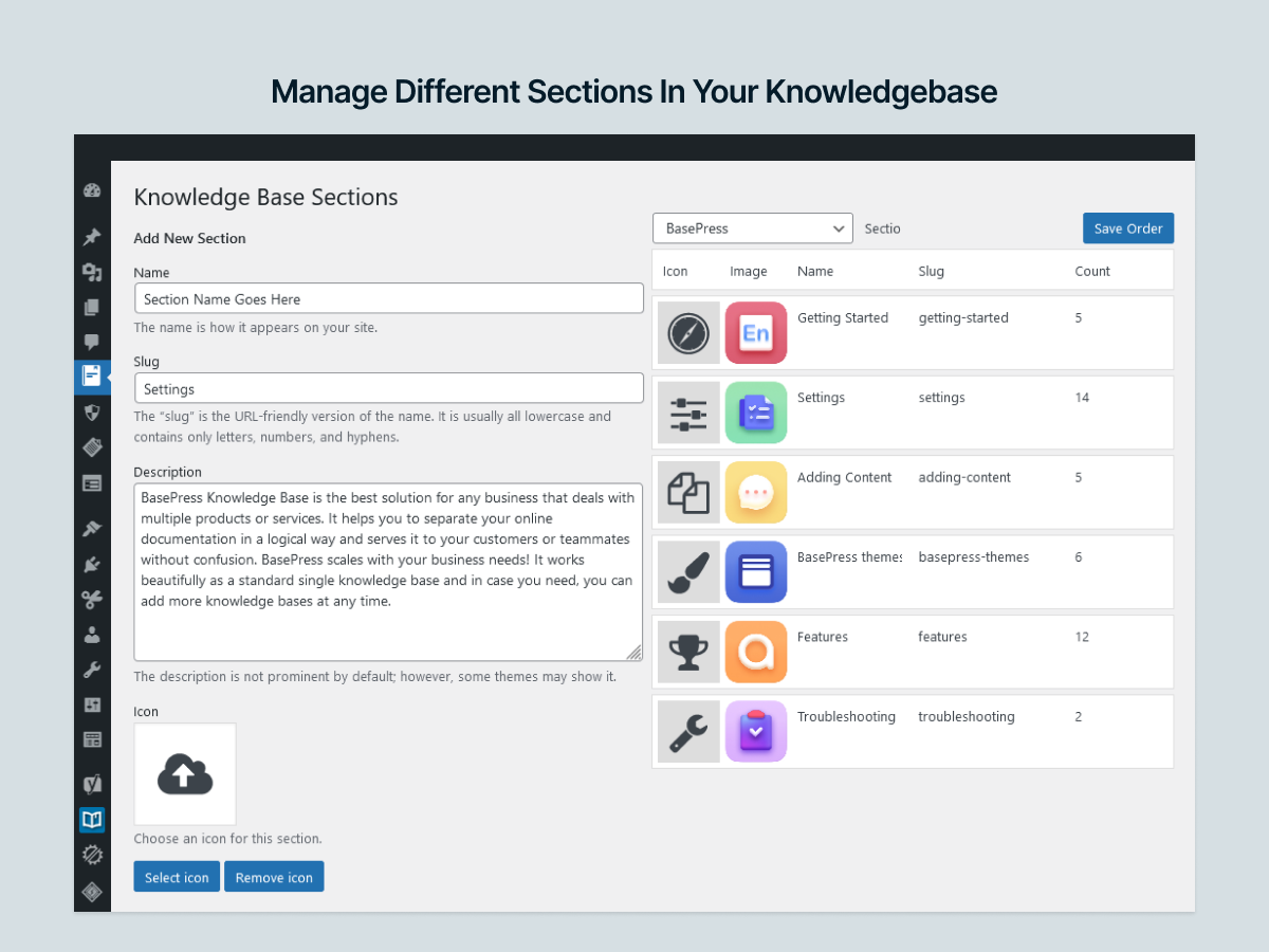 Knowledge Base documentation & wiki plugin – BasePress Docs