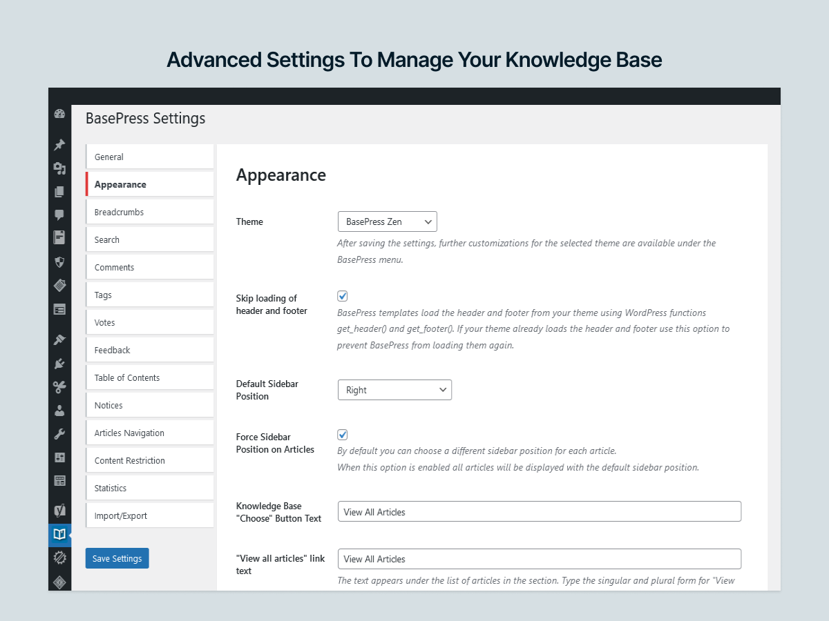 Knowledge Base documentation & wiki plugin – BasePress Docs