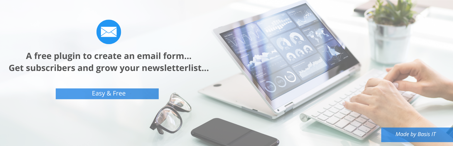 WordPress 外掛 Basis Email Signup Form 的封面圖片。