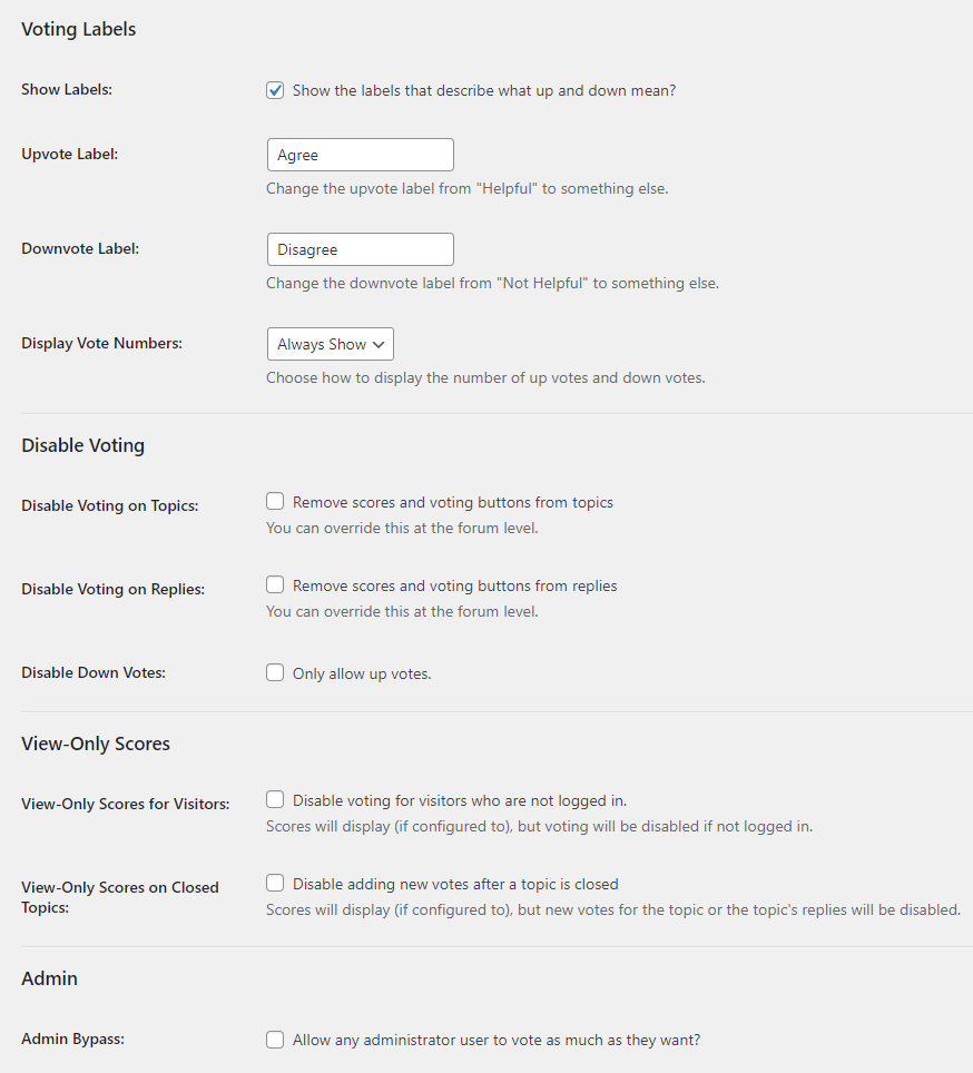 <p>Settings Page</p>