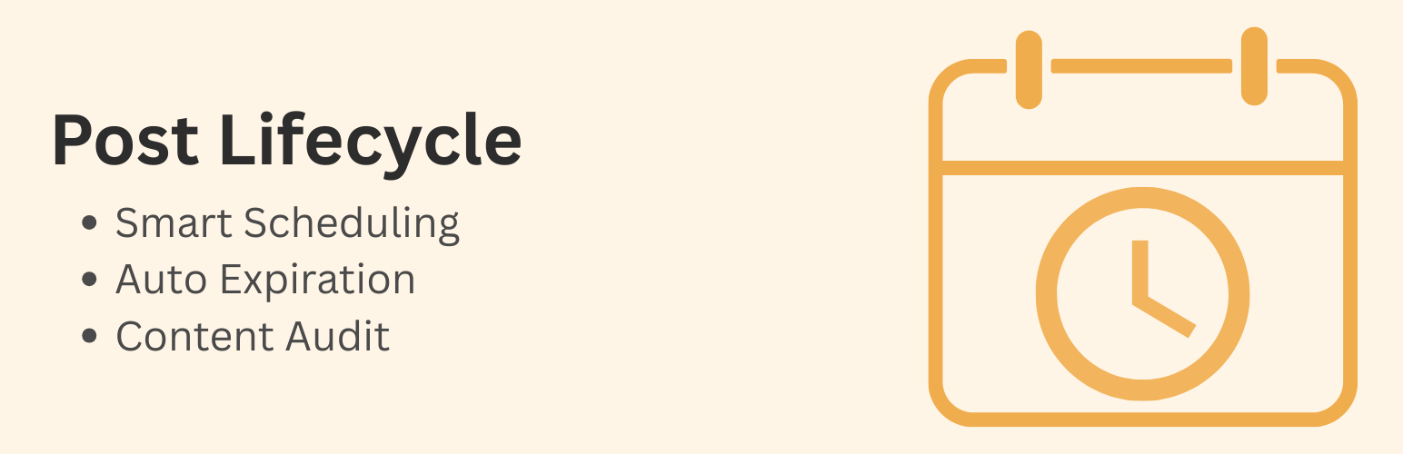 WordPress 外掛 BcodeCraft Post Lifecycle 的封面圖片。