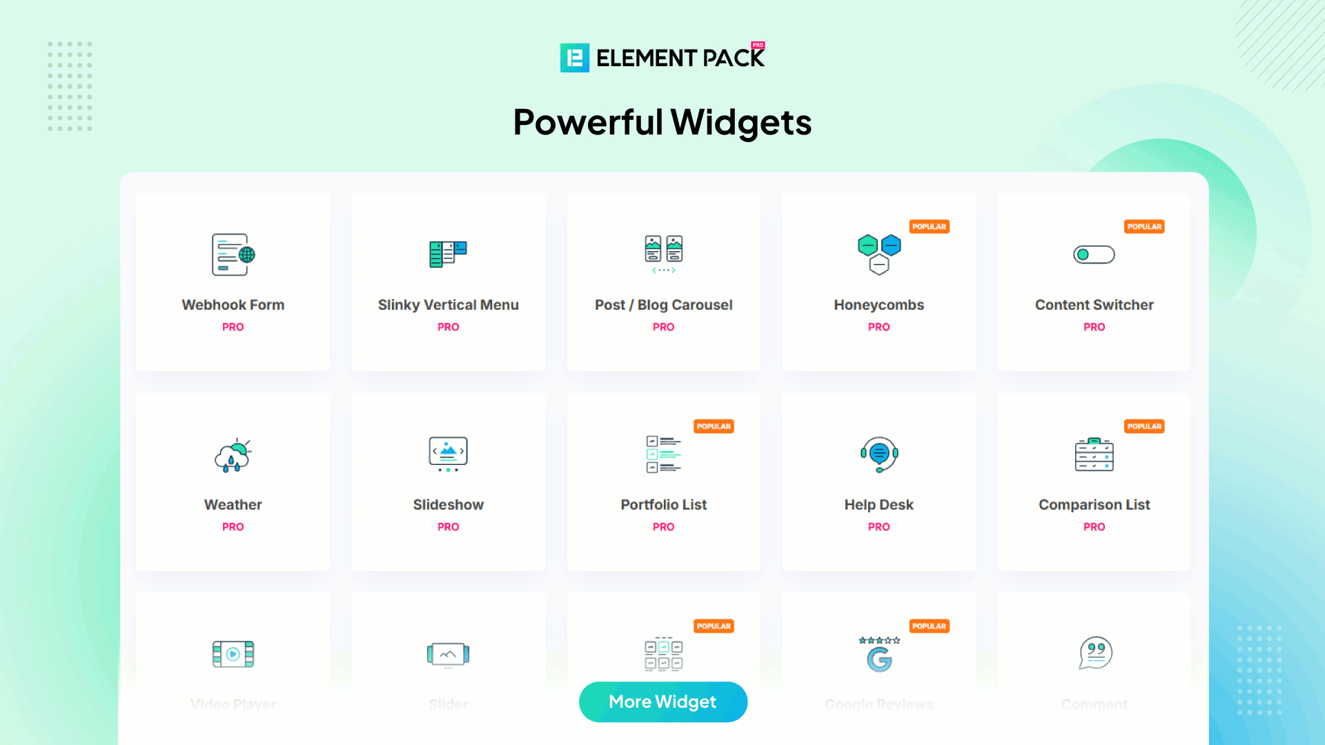 Powerful Widgets