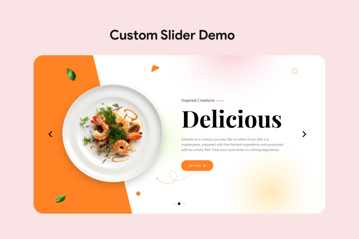 Custom Slider demo #1