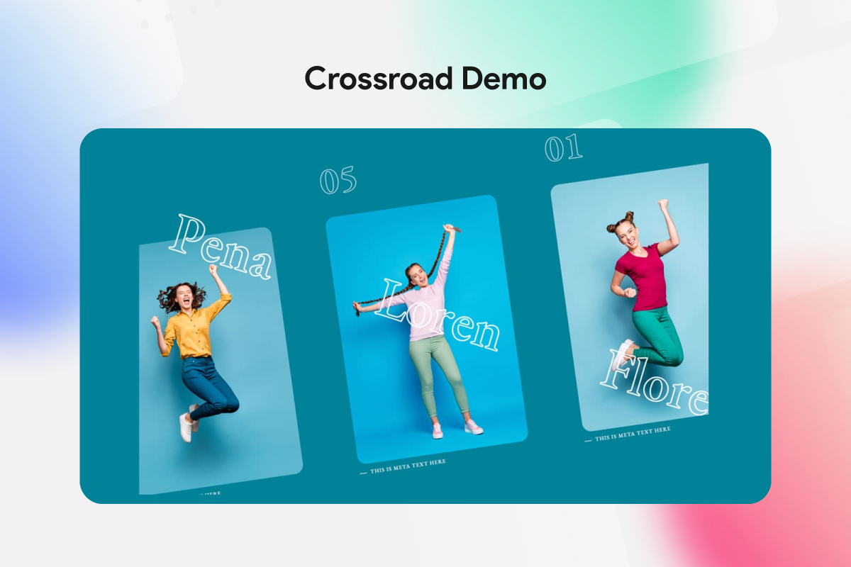 Crossroad Slider demo