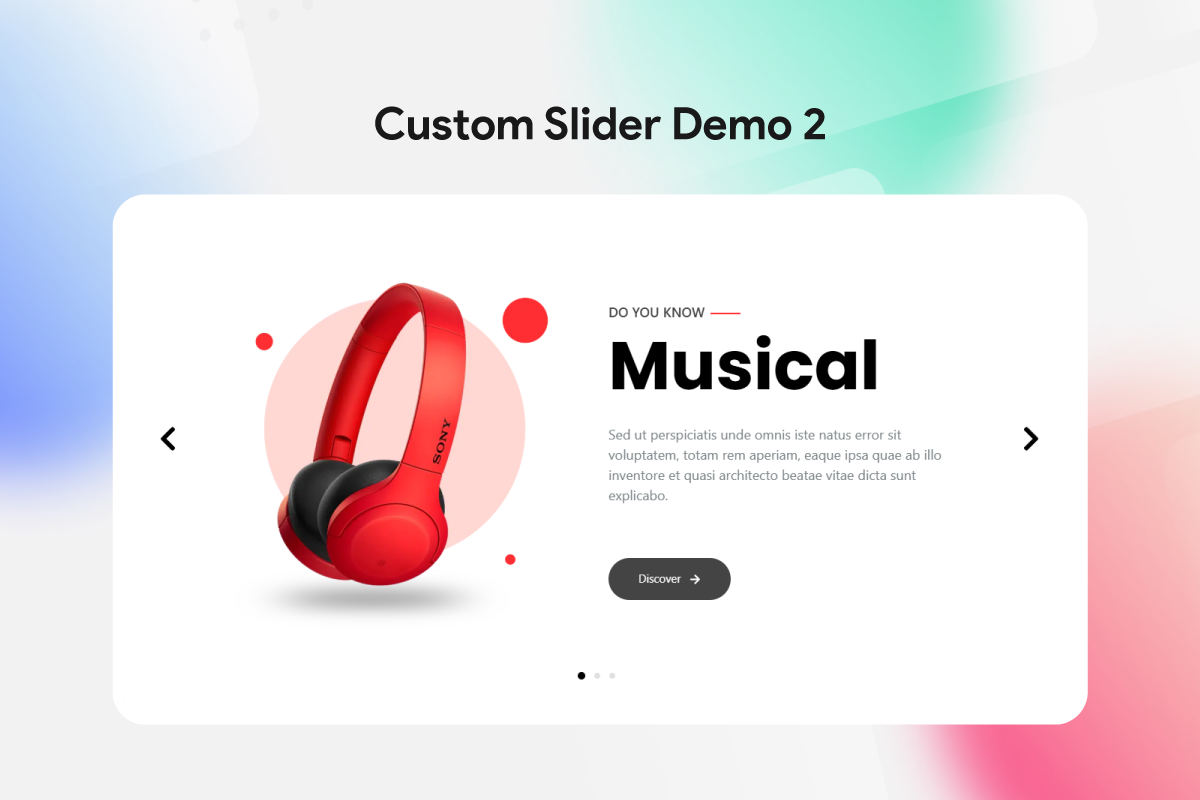 Custom Slider demo #3