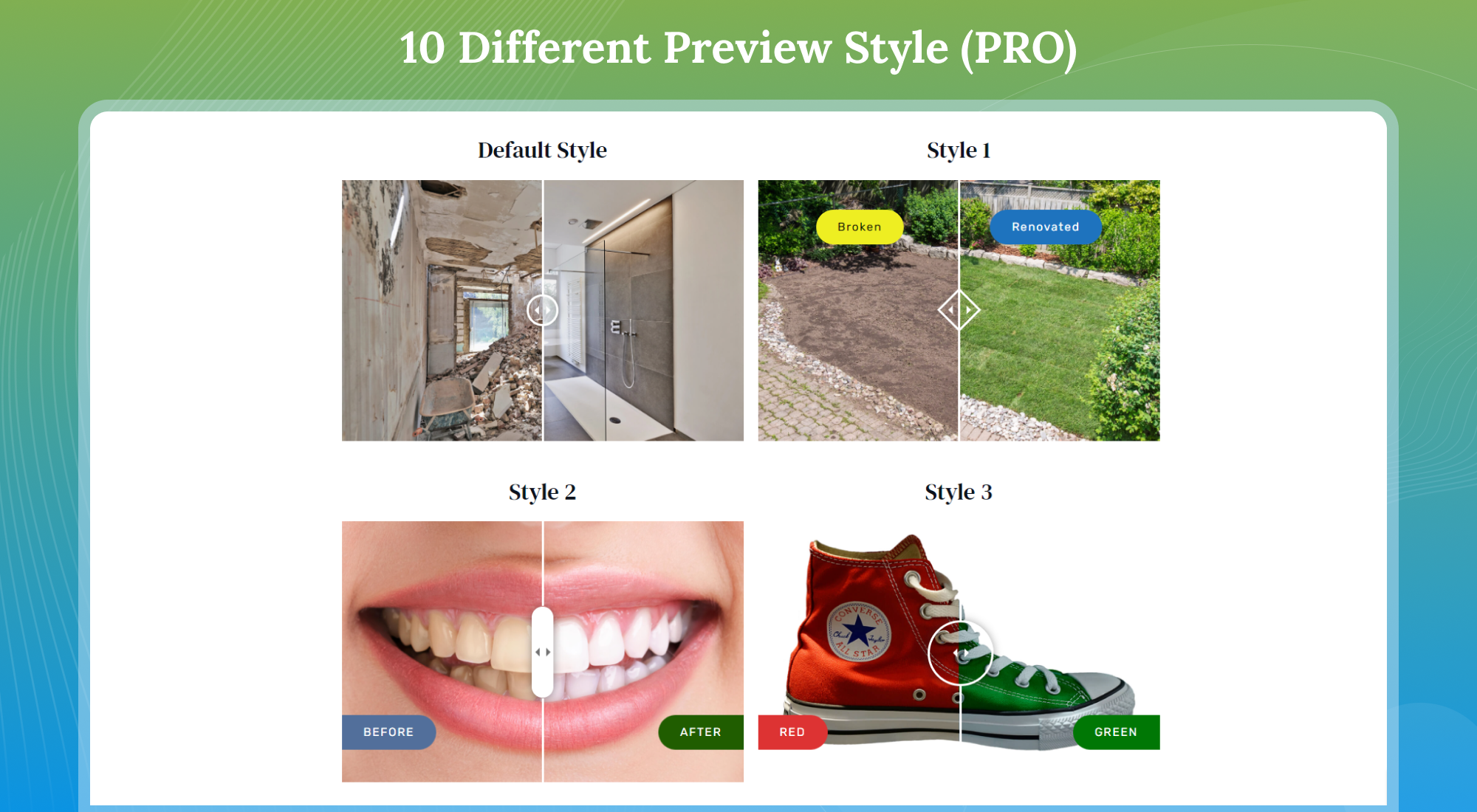 10 Different Preview Styles (Pro)