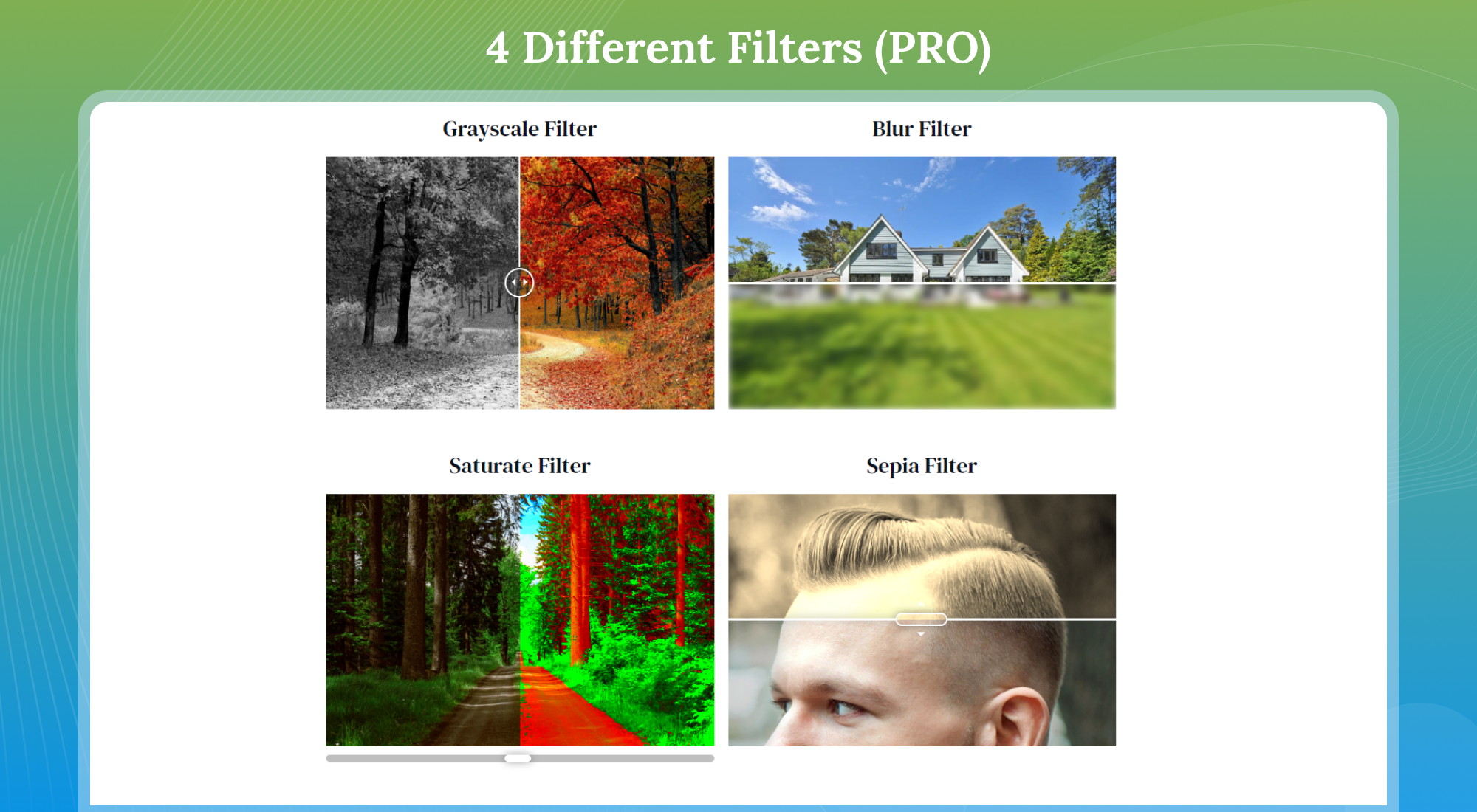 4 Different Filters (Pro)