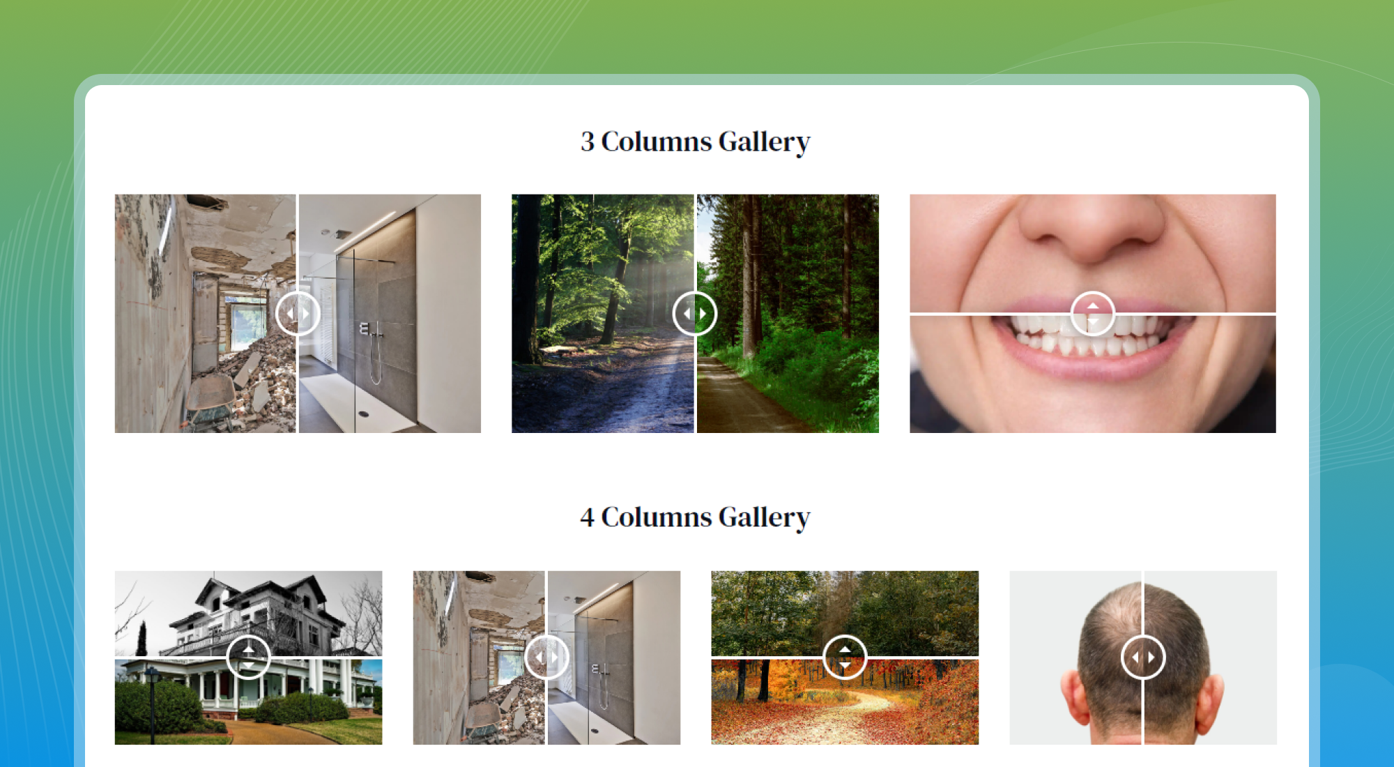 Gallery with Multiple Column Preview