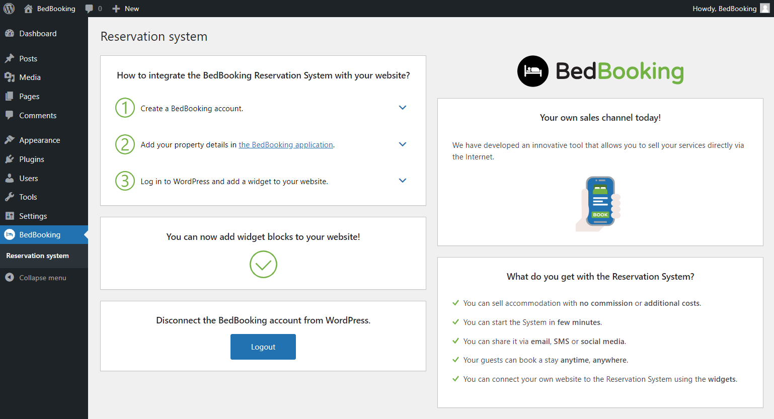 BedBooking Reservation System and Booking Calendar WordPress plugin BedBooking Reservation System and Booking Calendar WordPress plugin