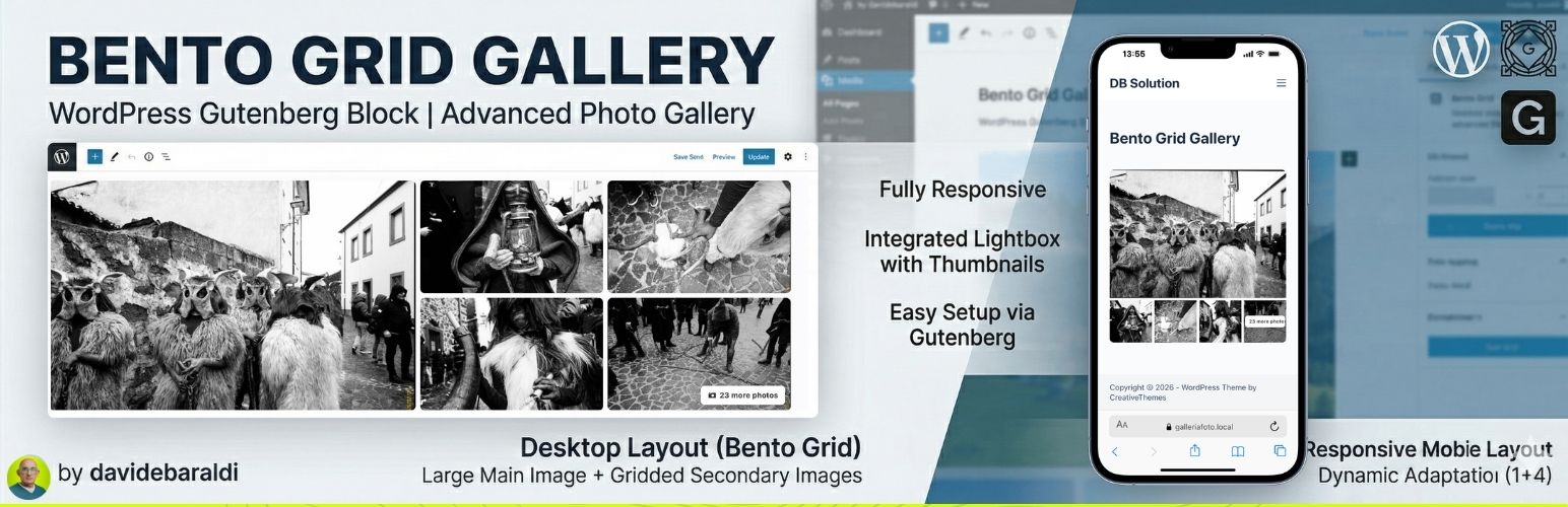 WordPress 外掛 Bento Grid Gallery 的封面圖片