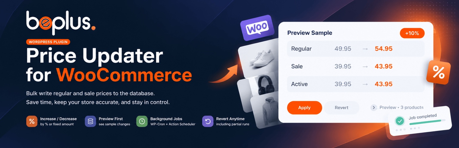 Beplus Price Updater for WooCommerce