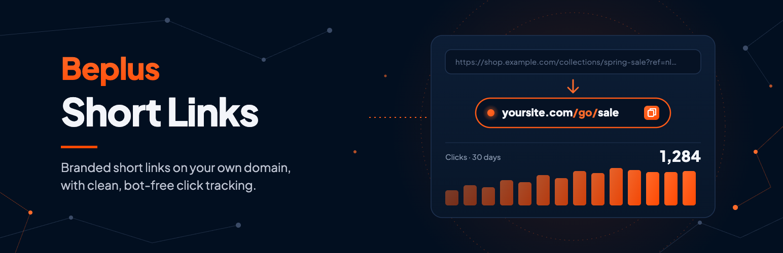 Beplus Short Links preview