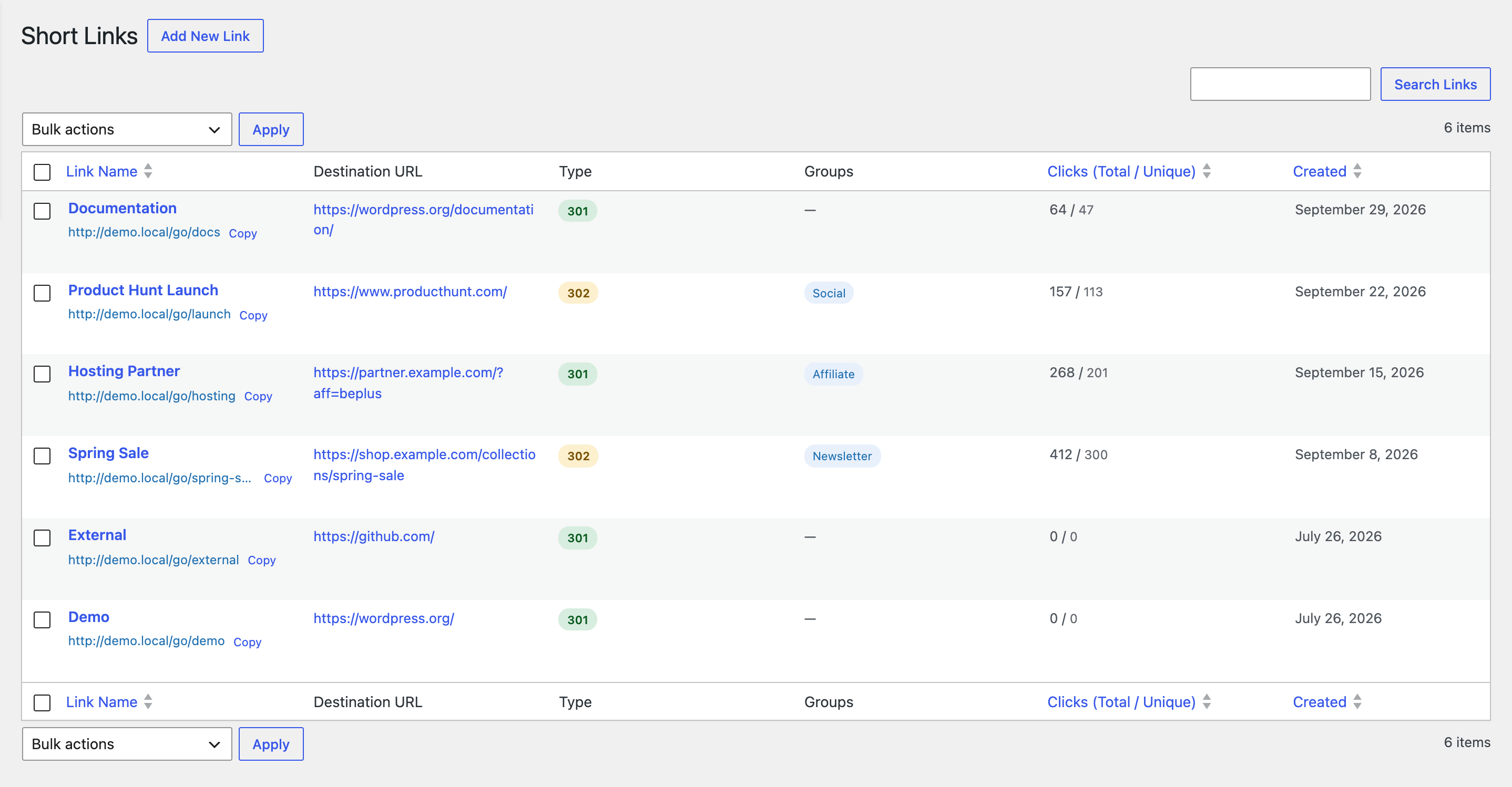 Beplus Short Links