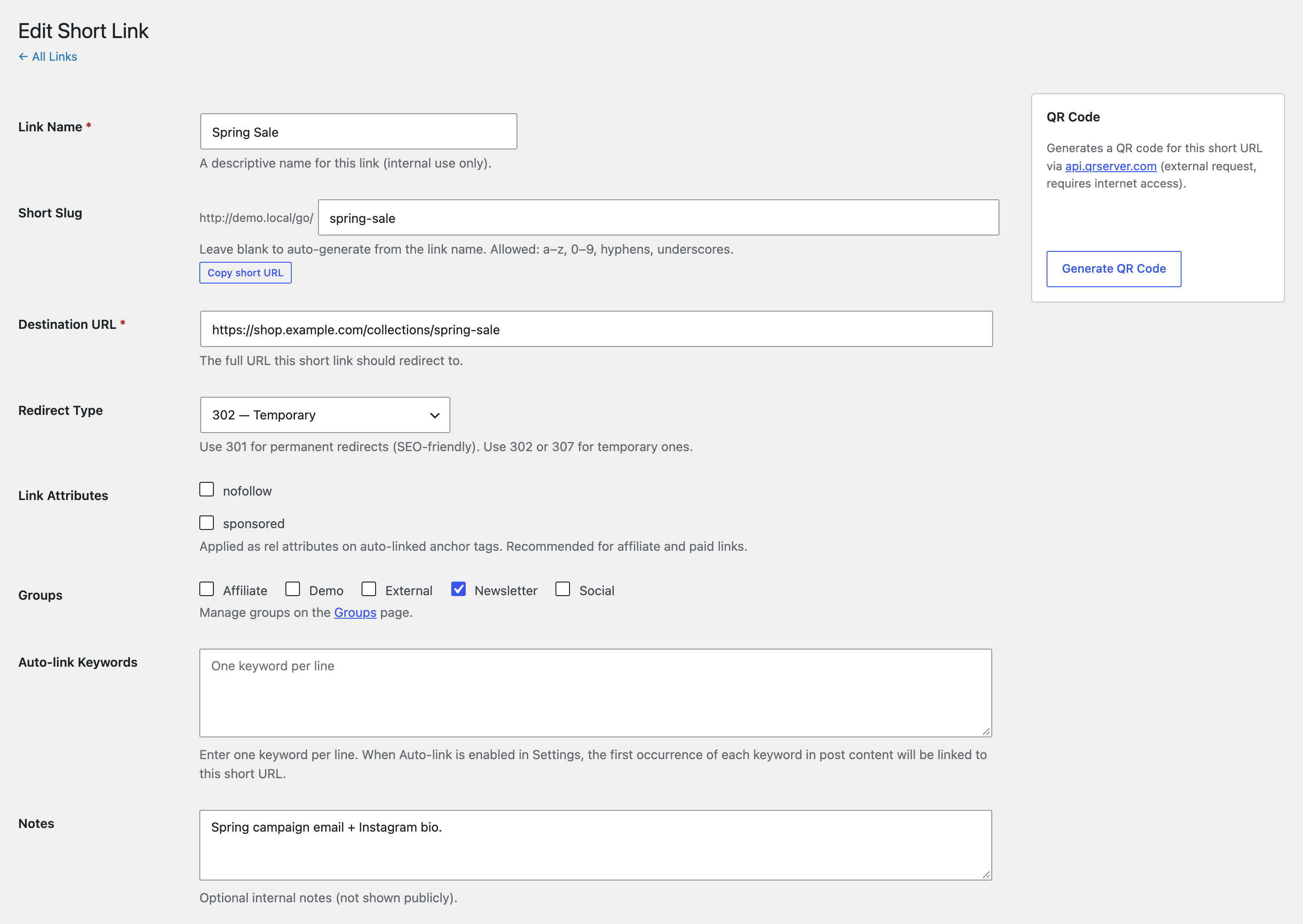 Beplus Short Links