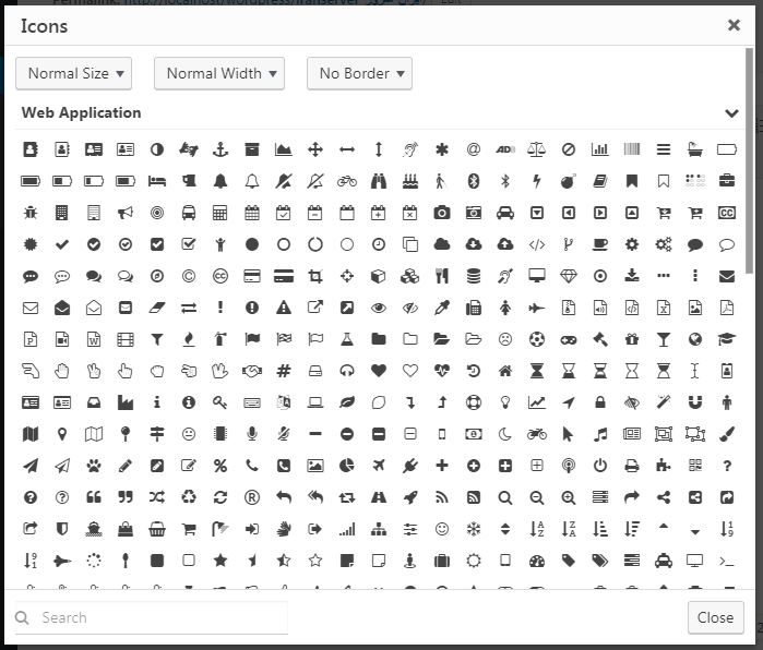 Insert Font Awesome Icons