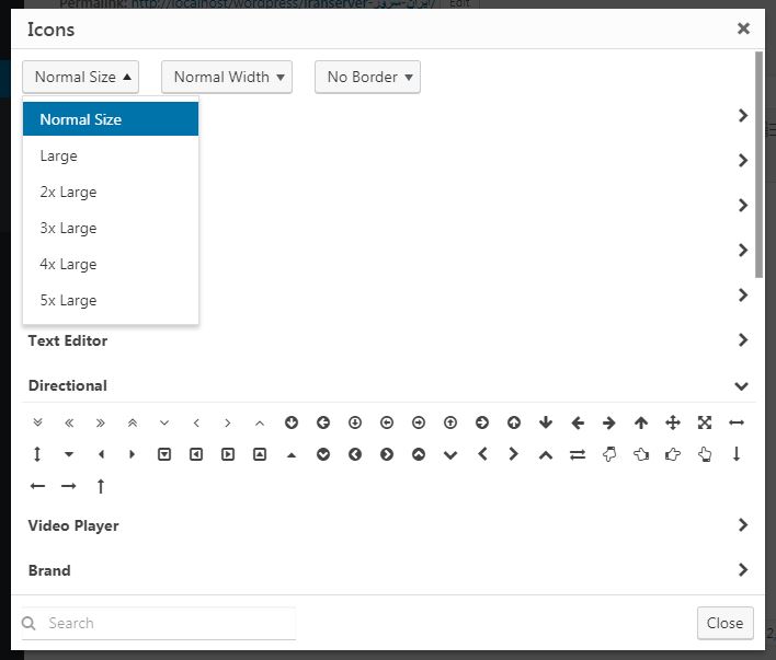 Insert Font Awesome Icons (Different Sizes)