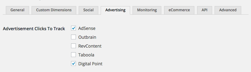 Track clicks on the ads on your site within your Google Analytics account.